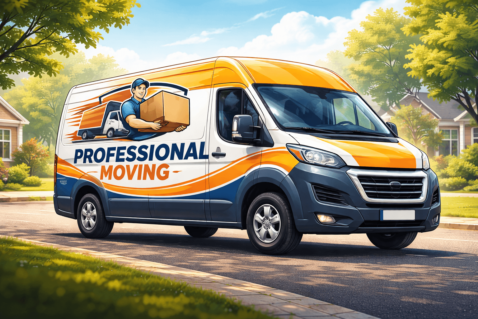 Professional Moving & Distribution truck